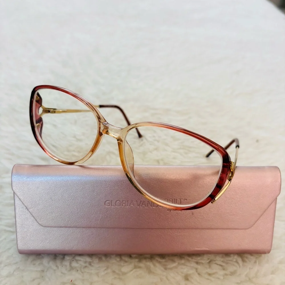 Gloria Vanderbilt Zyloware 265 Women's Multicolor Glasses Frame Only w/ case